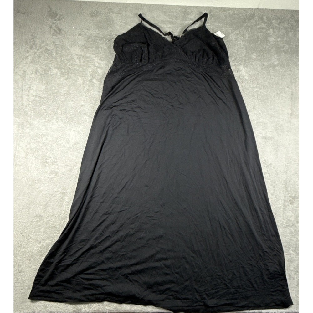 INC International Concepts Women's Plus Size Lace Chemise Black Size 3X NWT